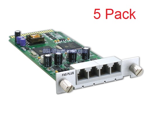DrayTek 4 Port FXS Plus Module Card (5 Pack)